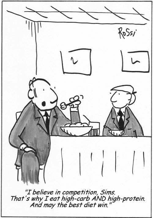 '..May the best diet win.'
