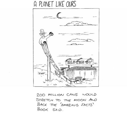 200 million would stretch to the moon and back the 'amazing facts' book said.
