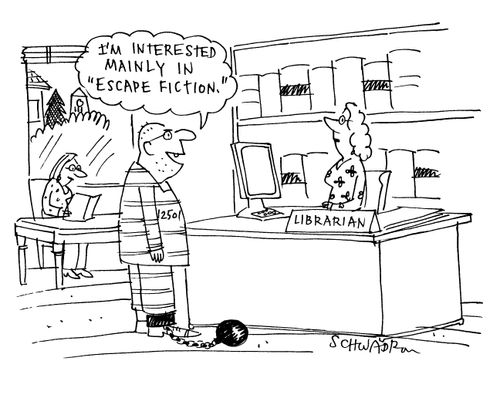 'I'm interested mainly in 'escape fiction'.'