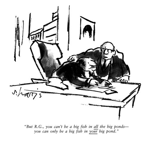 'But RG, you can't be a big fish in all the big ponds...you can only be a big fish in your big pond.'