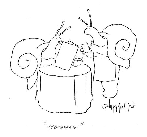 Snail ordering 'Hommes.'