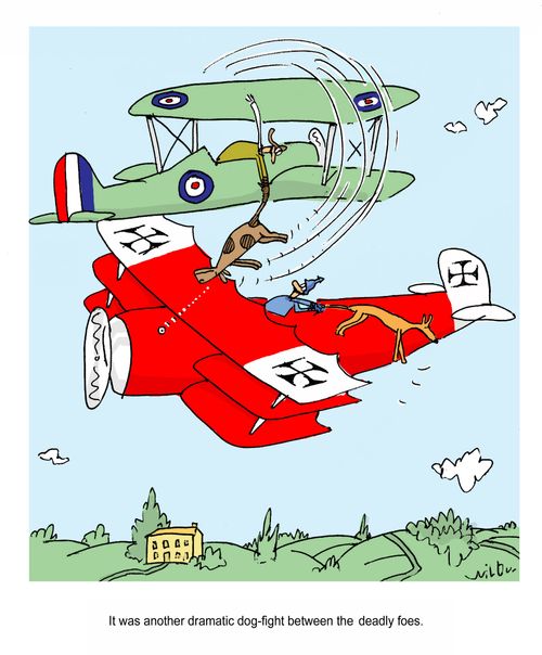 'It was another dramatic dog fight between the deadly foes.'