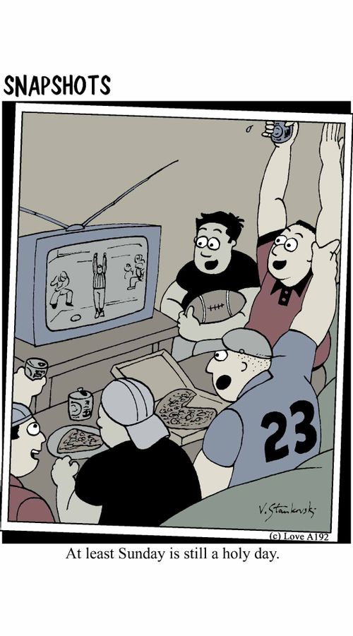 At least Sunday is still a holy day.