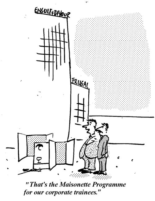 "That's the maisonette programme for our corporate trainees."