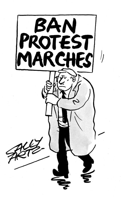 Ban Protest Marches.