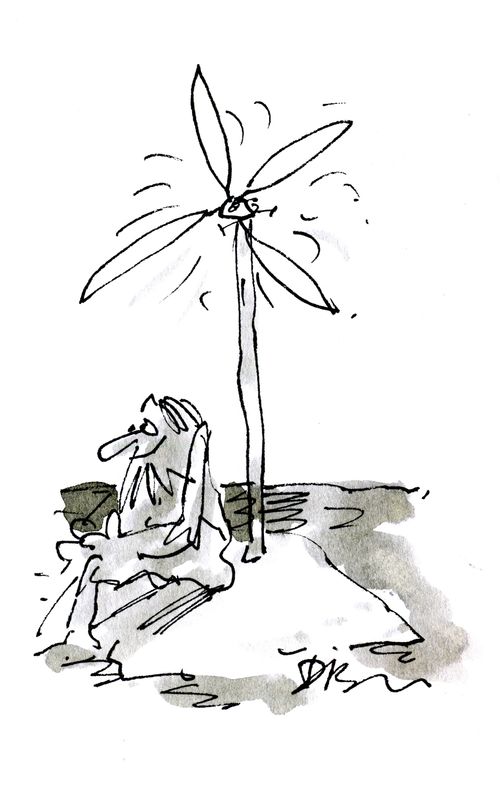 Man on Island.