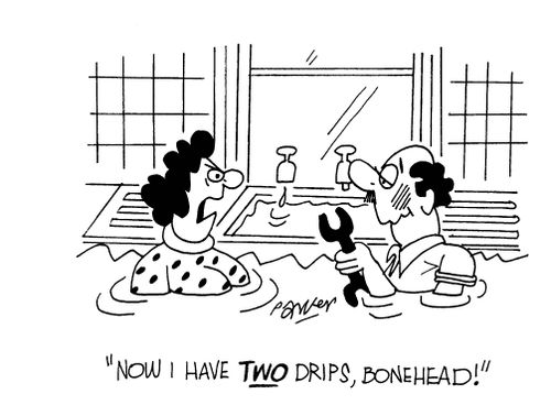 'Now I have TWO drips, bonehead!'