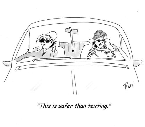 'This is safer than texting.'