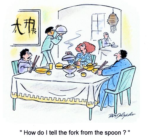 'How do I tell the fork from the spoon?'