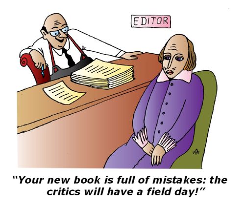 'Your new book is full of mistakes: the critics will have a field day.'