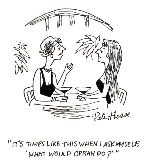 'It's times like this when I ask myself 'what would Oprah do'?'