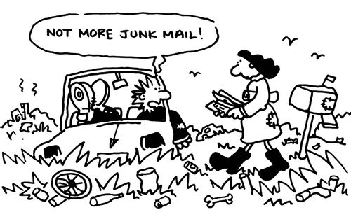 'Not more junk mail.'