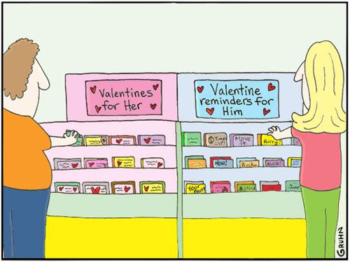 Valentines for Her/Valentine Reminders for Him.