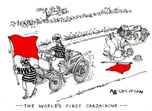 The world's first carjacking