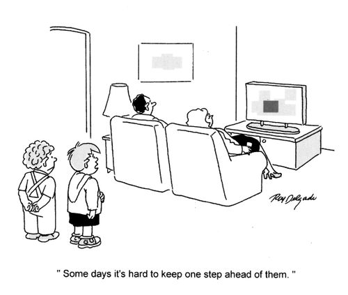 'Some days it's hard to keep one step ahead of them.'