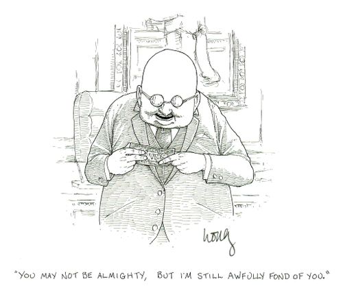 'You may not be almighty, but I'm still awfully fond of you.'