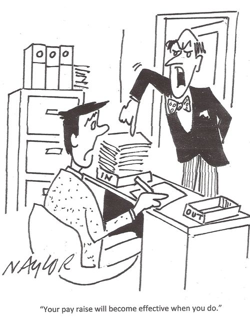 'You pay rise will become effective when you do.'