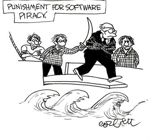 Punishment for Software Piracy.