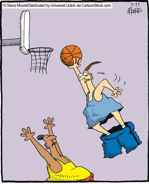 Revealing slam dunk.