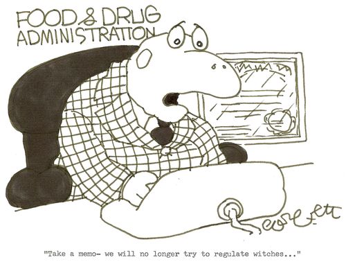 Toad at Food & Drug Administration: 'Take a memo- we will no longer try to regulate witches...'
