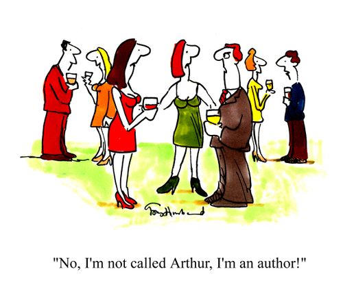 'No, I'm not called Arthur, I'm an author!'