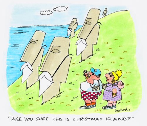 'Are you SURE this is Christmas Island?'