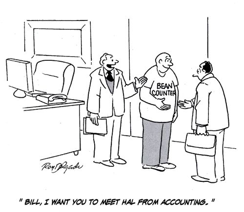 'Bill, I want you to meet Hal from accounting.'