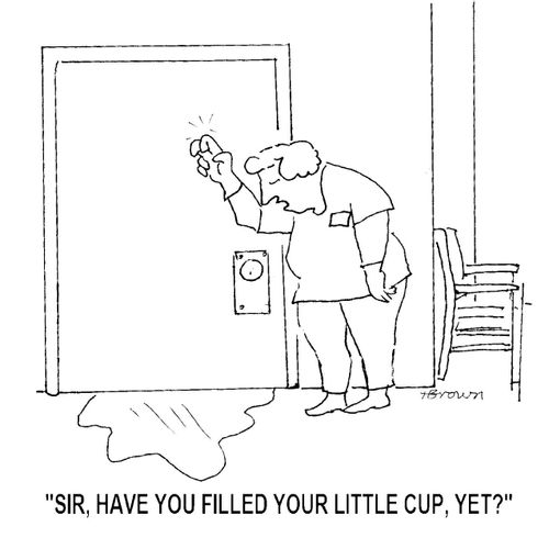 'Sir, have you filled your little cup, yet?'