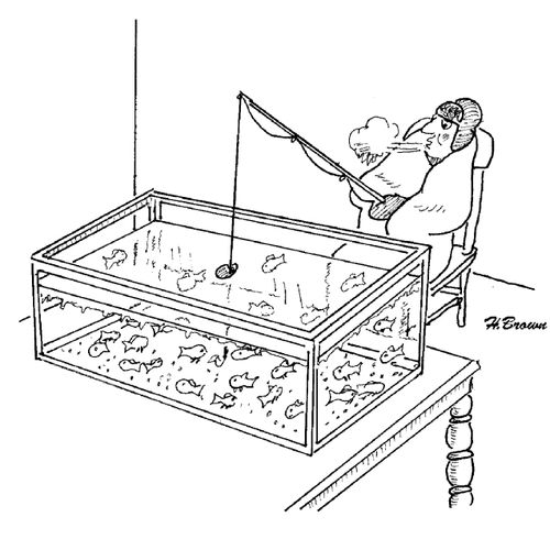 Indoor Ice Fishing.