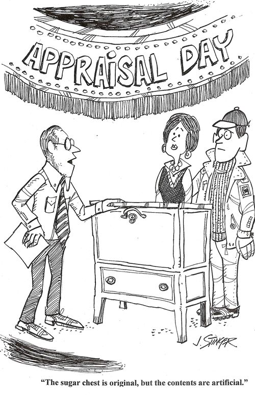 'The sugar chest is original but the contents are artificial.'