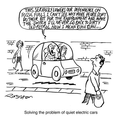 Solving the problem of quiet electric cars.