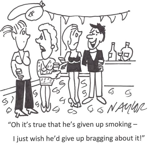 Non smoker bragging.