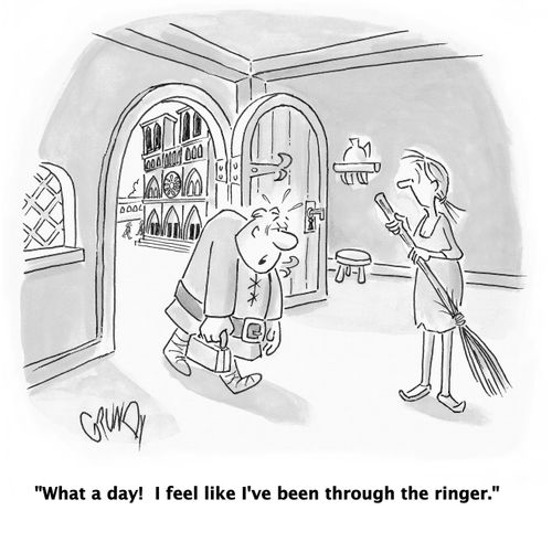 'What a day! I feel like I've been through the ringer.'