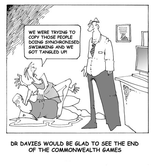 Dr. Davies would be glad to see the end of the Commonwealth Games.