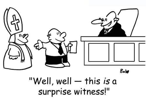 'Well, well -- this IS a surprise witness!'