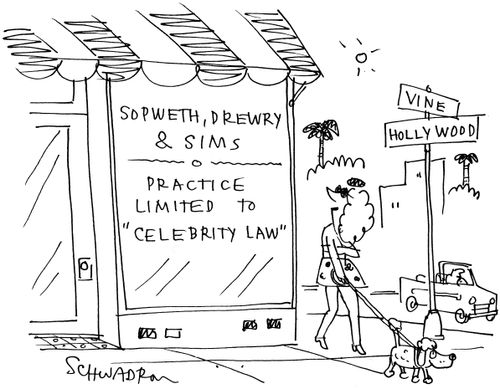 Sopwerth, Drewry & Sims  Practice limited to 'Celebrity law'