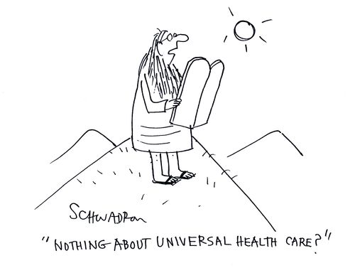 'Nothing about universal health care?'