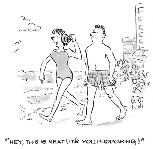 'Hey, this is neat! It's you, proposing!'