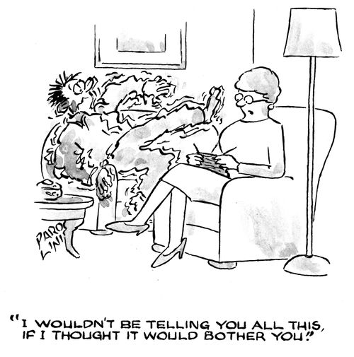 'I wouldn't be telling you all this, if I thought it would bother you.'