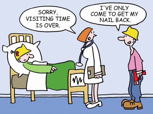 'I've only come to get my nail back.'