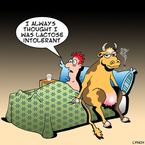 'I always thought I was lactose intolerant.'