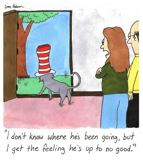 'I don't know where he's been going, but I get the feeling he's up to no good.'