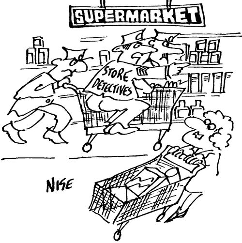 Supermarket store detectives.