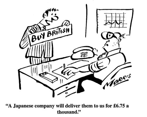 "A Japanese company will deliver them to us for �6.75 a thousand."