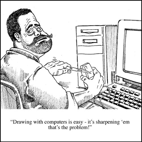 "Drawing with computers is easy..."