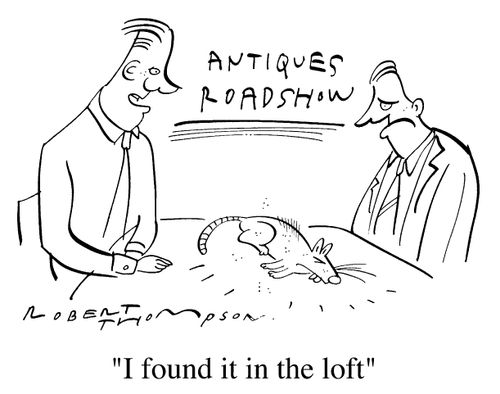 Antiques roadshow 3, A dead rat "I found it in the loft"