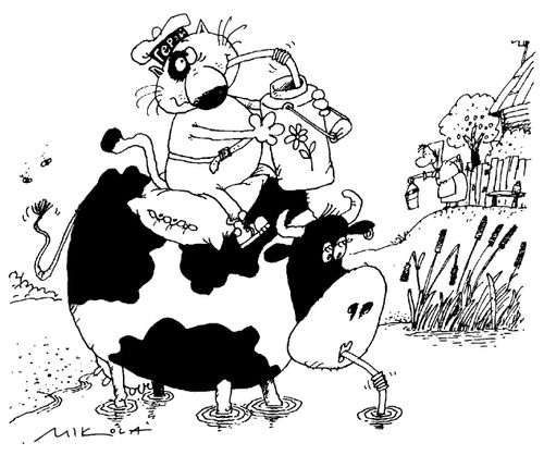 Cat and Cow