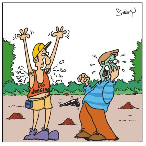 Mugger put off by smelly runner