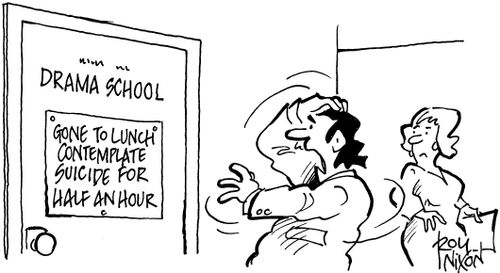 Gone to lunch - contemplate suicide for half an hour.