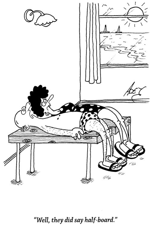 "Well, they did say half-board."